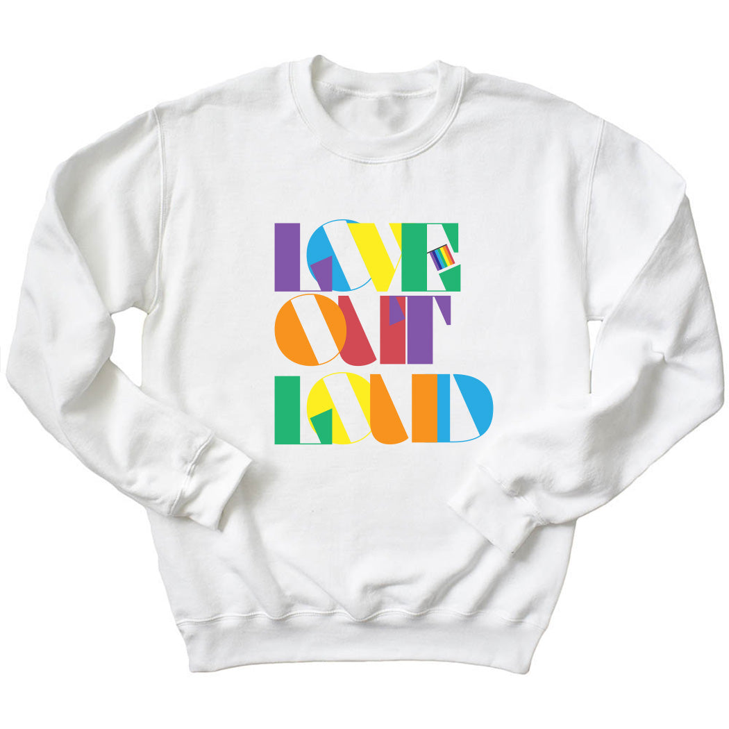 Love Out Loud ~ Sponge Fleece Crewneck Sweatshirt ~ humanKIND