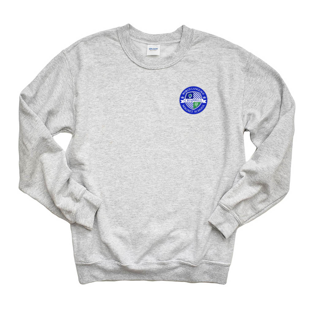 World Language Magnet Seal ~ Crewneck Sweatshirt ~ Chappell Elementary School