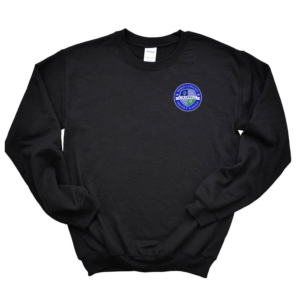 World Language Magnet Seal ~ Crewneck Sweatshirt ~ Chappell Elementary School