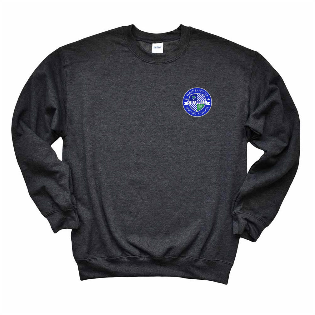 World Language Magnet Seal ~ Crewneck Sweatshirt ~ Chappell Elementary School