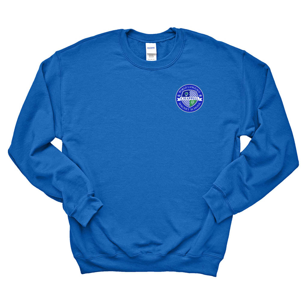 World Language Magnet Seal ~ Crewneck Sweatshirt ~ Chappell Elementary School