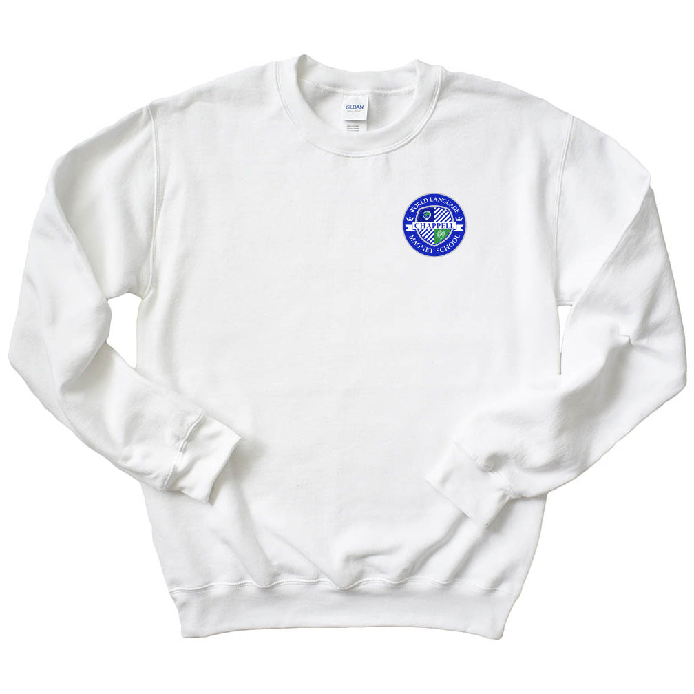 World Language Magnet Seal ~ Crewneck Sweatshirt ~ Chappell Elementary School