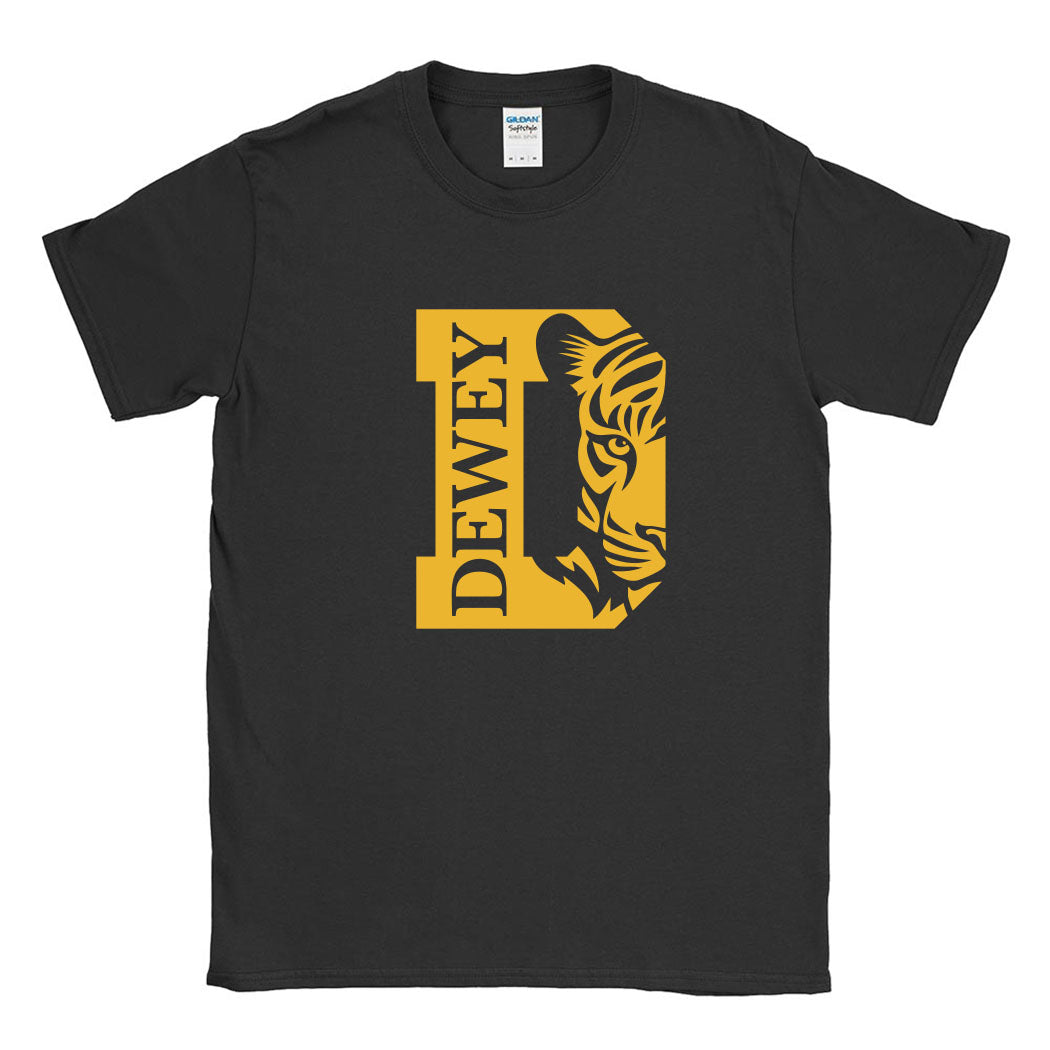 Tiger Stamp ~ Cotton T-Shirt ~ Dewey Elementary School