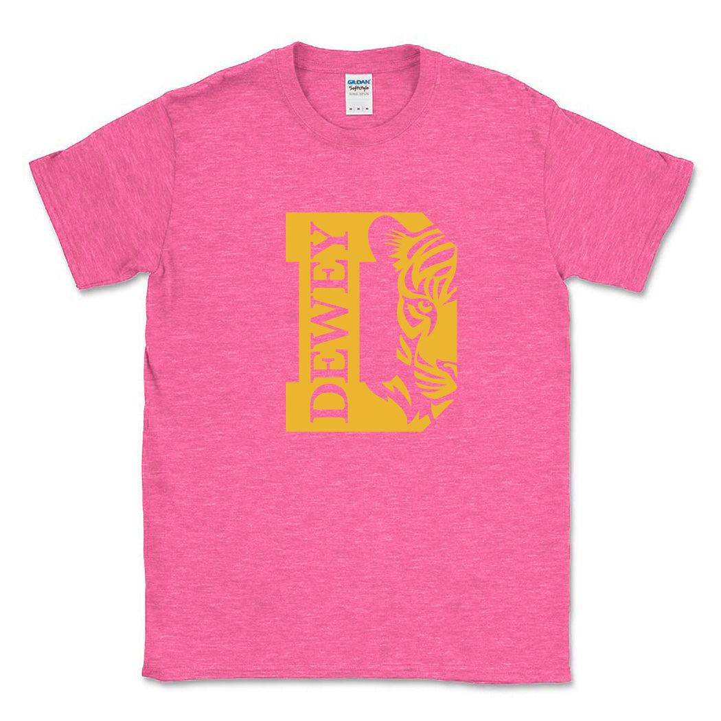 Tiger Stamp ~ Cotton T-Shirt ~ Dewey Elementary School