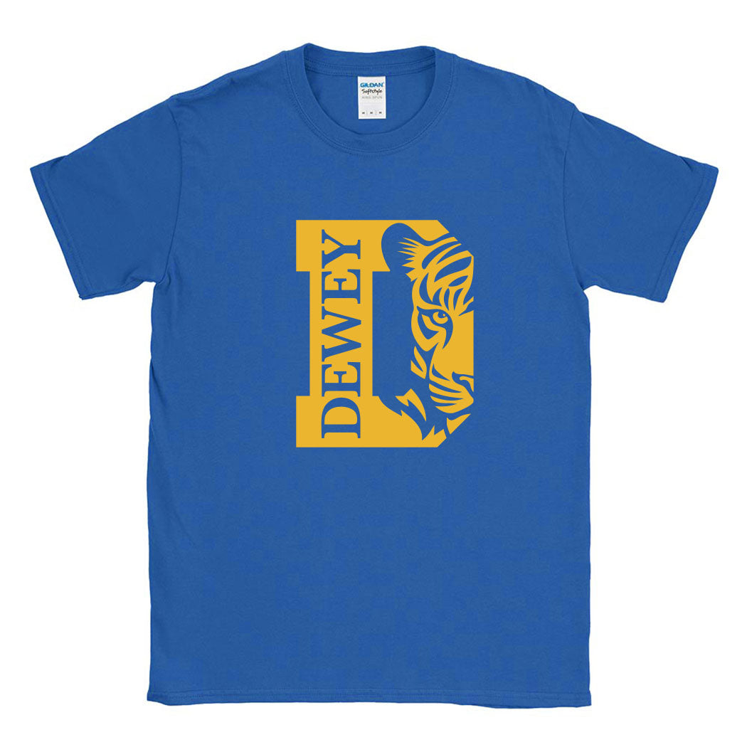 Tiger Stamp ~ Cotton T-Shirt ~ Dewey Elementary School