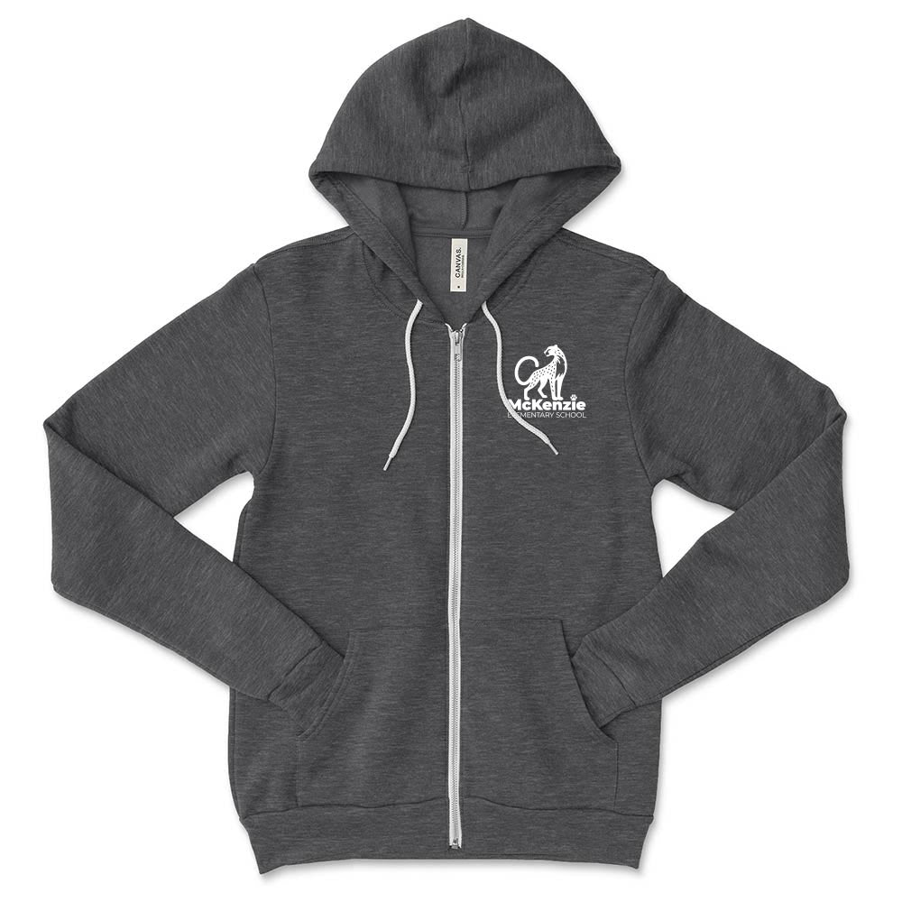 McKenzie Logo ~ Sponge Fleece Zip Hoodie ~ McKenzie Elementary School