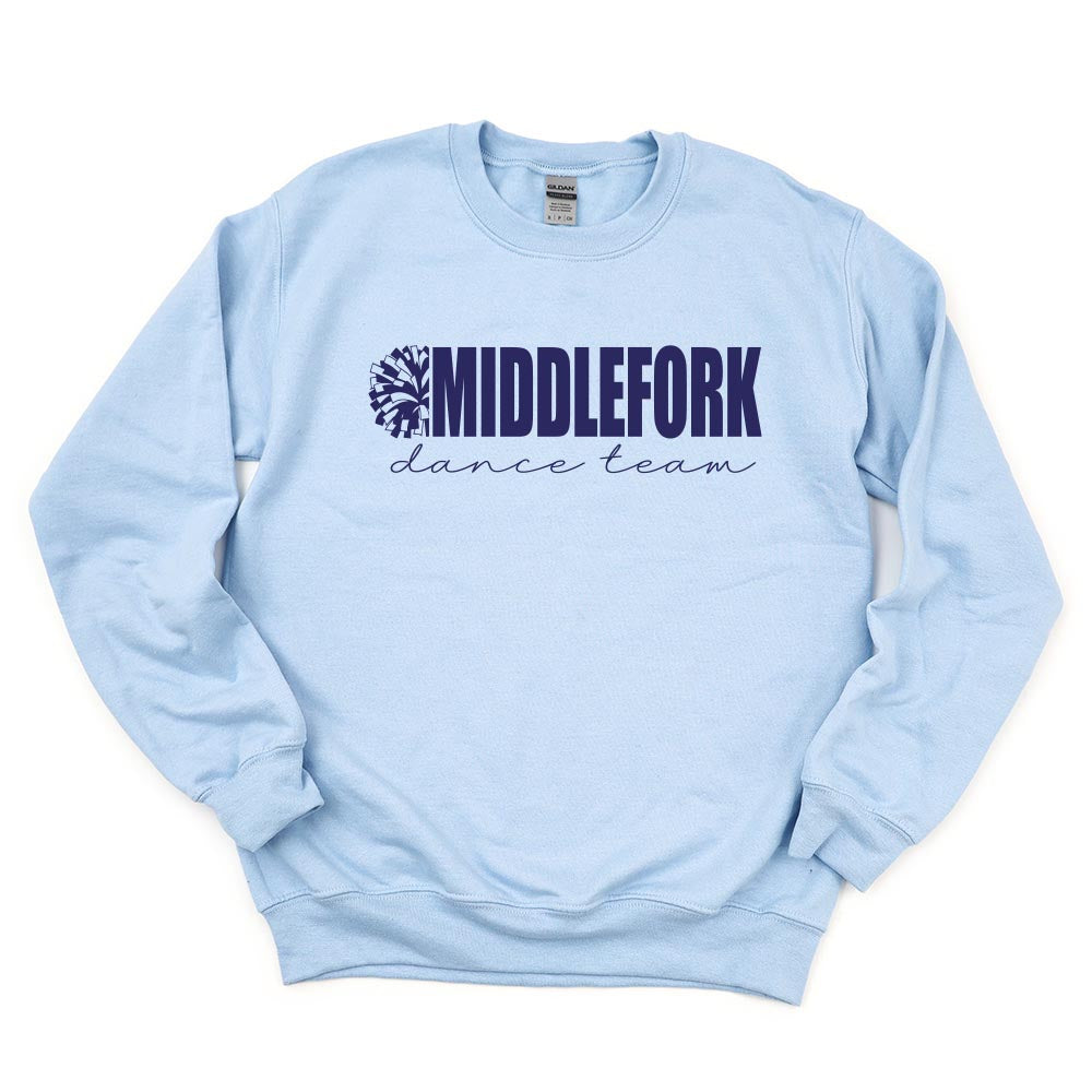 Middlefork Dance ~ Crewneck Sweatshirt ~ Middlefork Dancing Dolphins