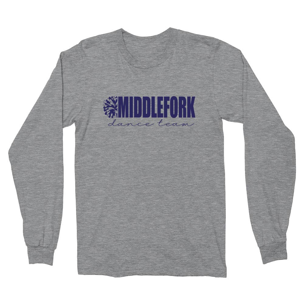 Middlefork Dance ~ Cotton Long Sleeve T-Shirt ~ Middlefork Dancing Dolphins