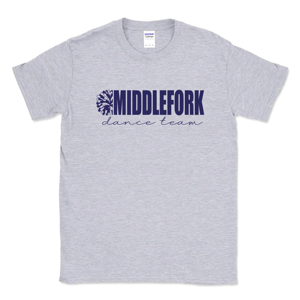 Middlefork Dance ~ Cotton T-Shirt ~ Middlefork Dancing Dolphins