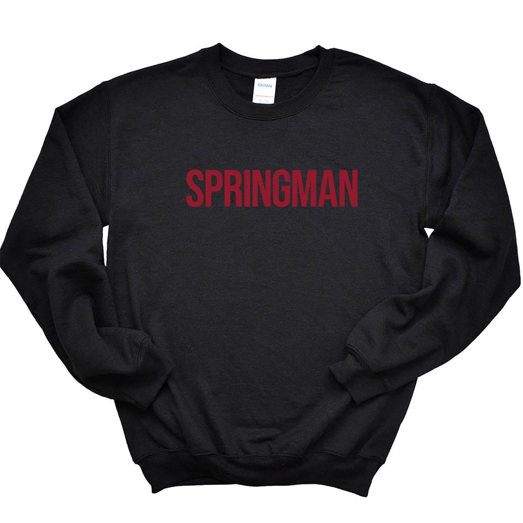 Modern ~ Crewneck Sweatshirt ~ Springman Middle School-black