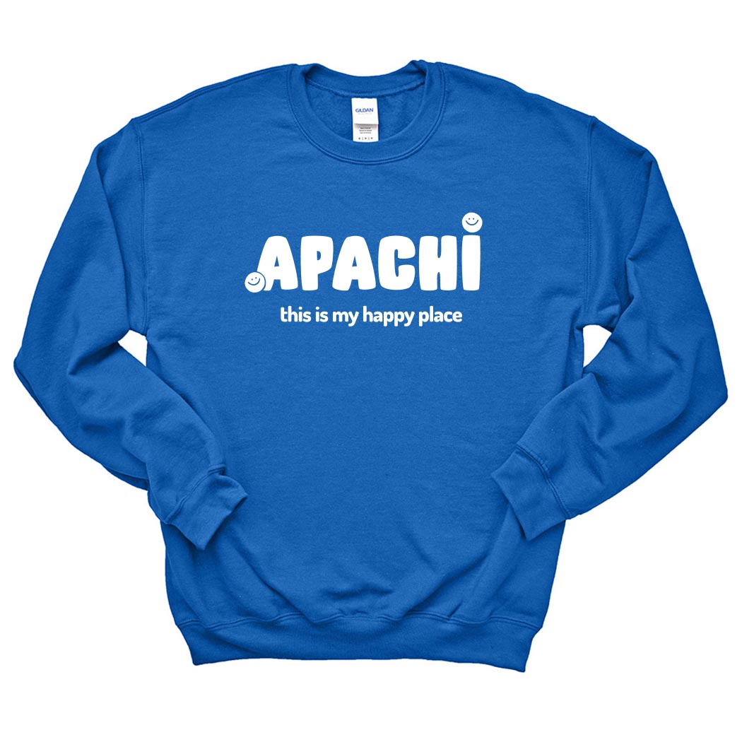 My Happy Place ~ Crewneck Sweatshirt ~ Apachi Day Camp