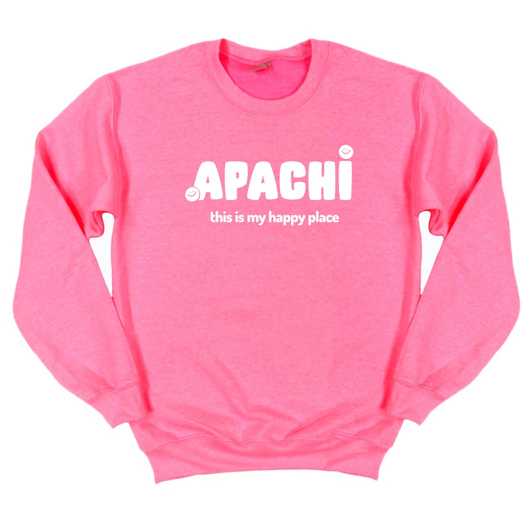 My Happy Place ~ Crewneck Sweatshirt ~ Apachi Day Camp