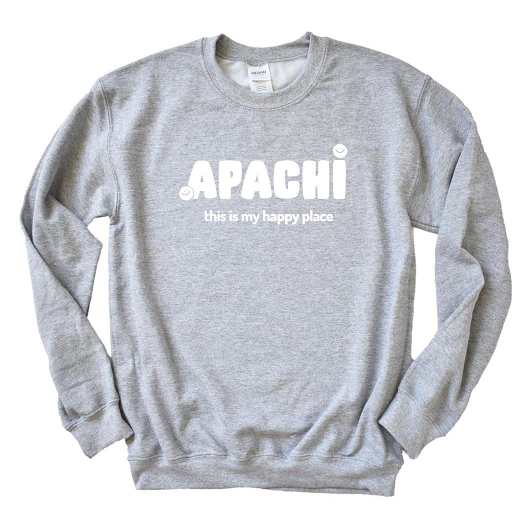My Happy Place ~ Crewneck Sweatshirt ~ Apachi Day Camp