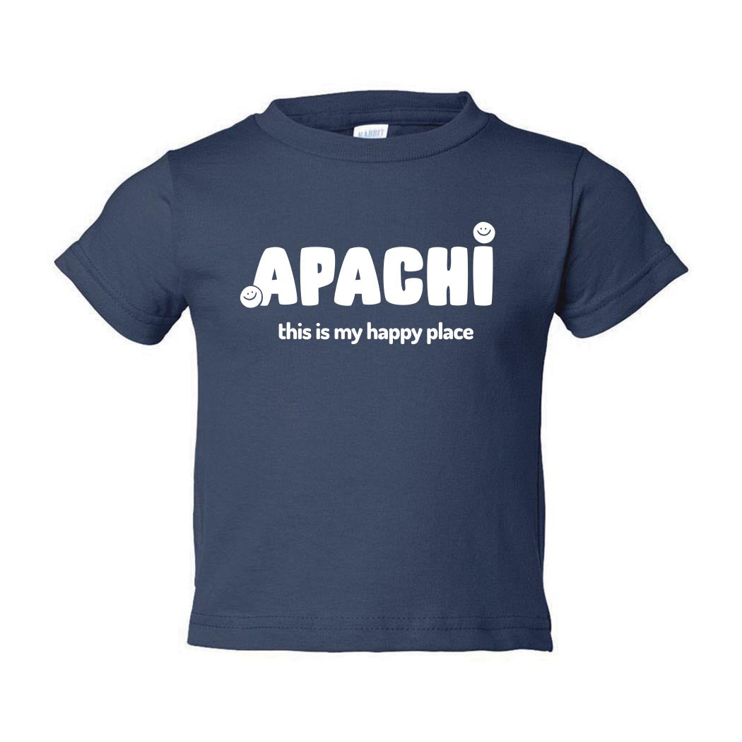 My Happy Place ~ Toddler Jersey T-Shirt ~ Apachi Day Camp