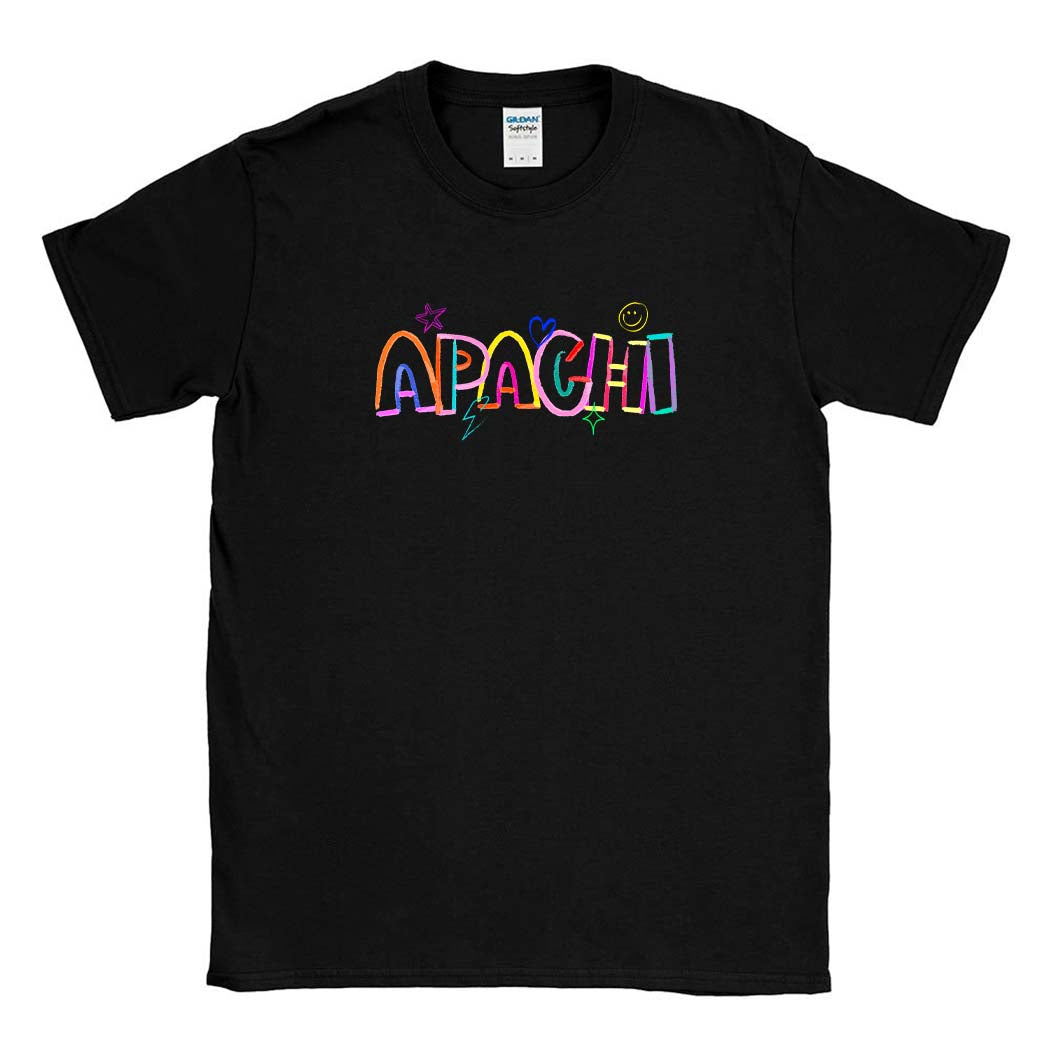 Neon Doodle ~ Cotton T-Shirt ~ Apachi Day Camp