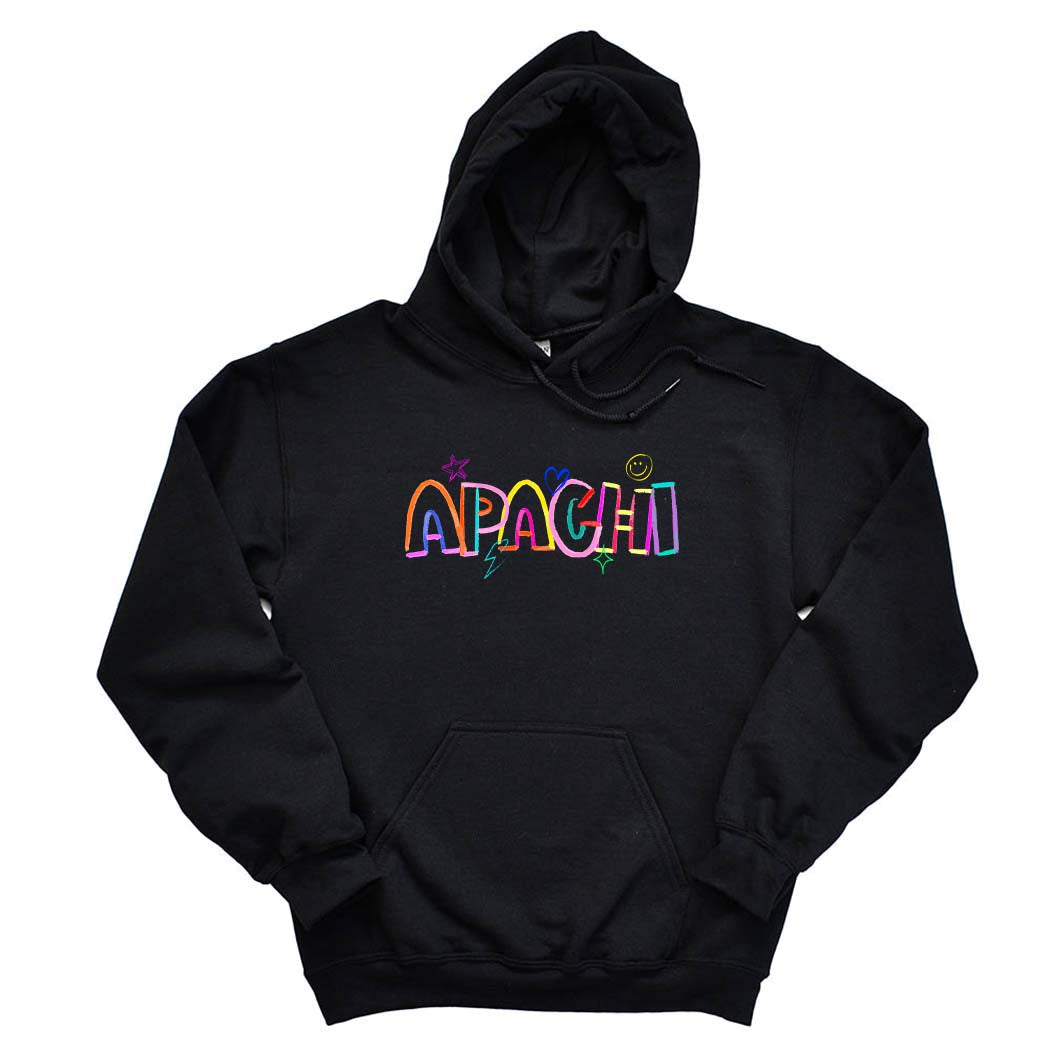 Neon Doodle ~ Hoodie ~ Apachi Day Camp