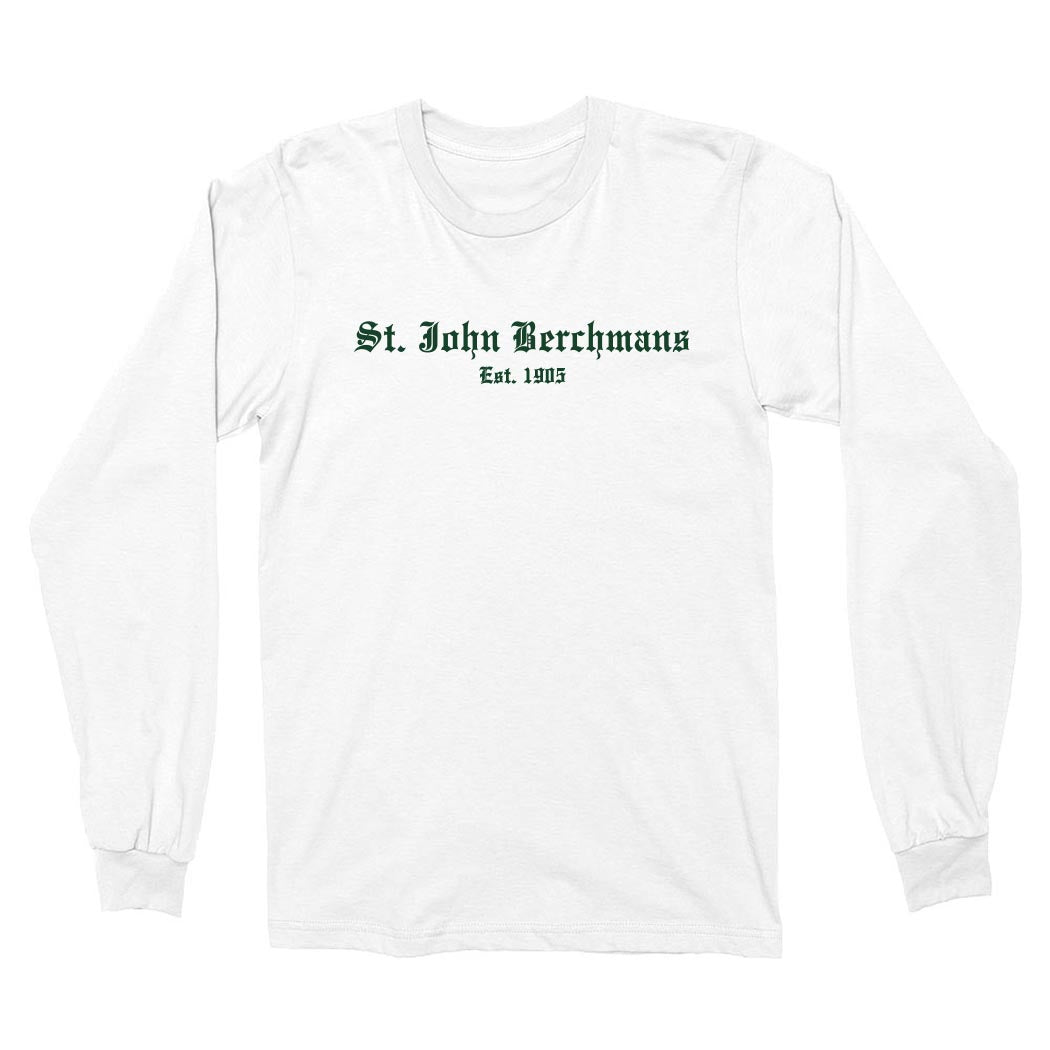Old English ~ Cotton Long Sleeve T-Shirt ~ St. John Berchmans