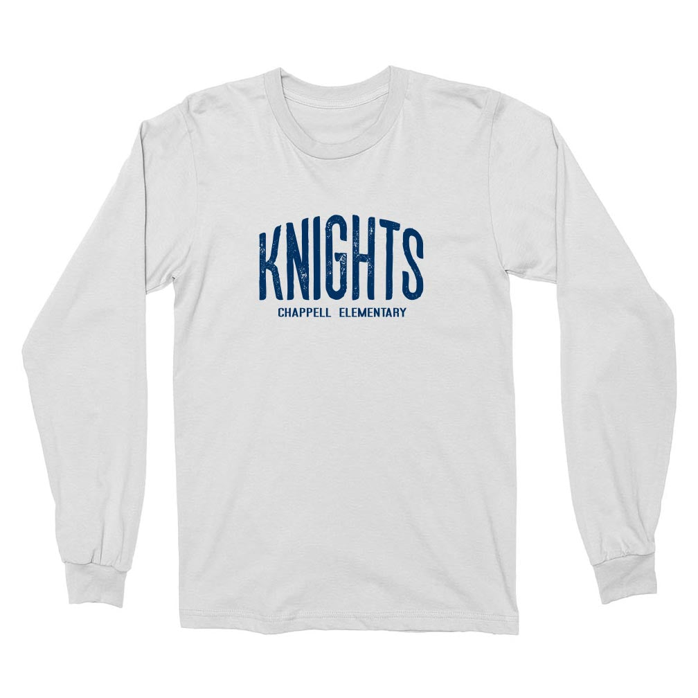 Old School ~ Cotton Long Sleeve T-Shirt ~ Chappell Elementary School