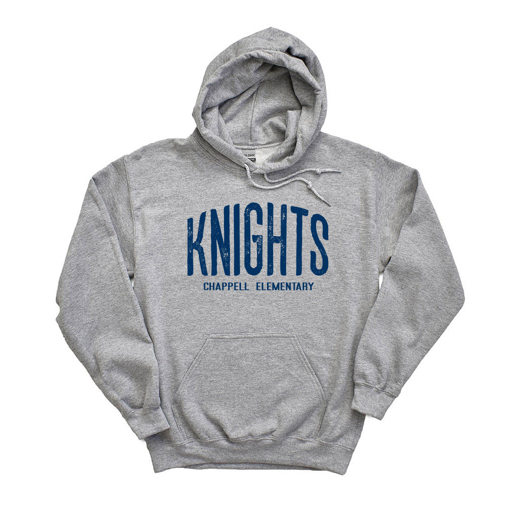 Old School ~ Hoodie ~ Chappell Elementary School-sport grey