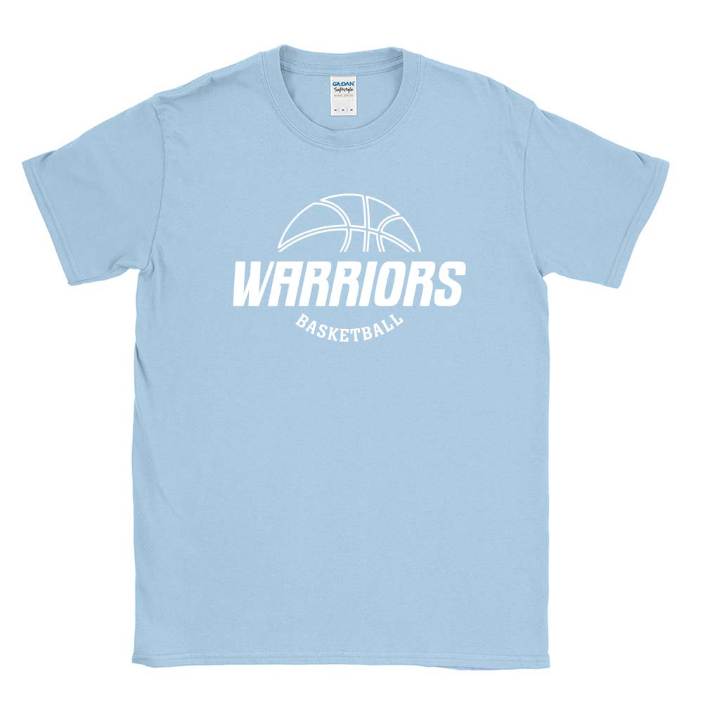 WARRIORS BASKETBALL SOFTSTYLE TEE ~ OLPH BASKETBALL ~ youth and adult ~ classic fit