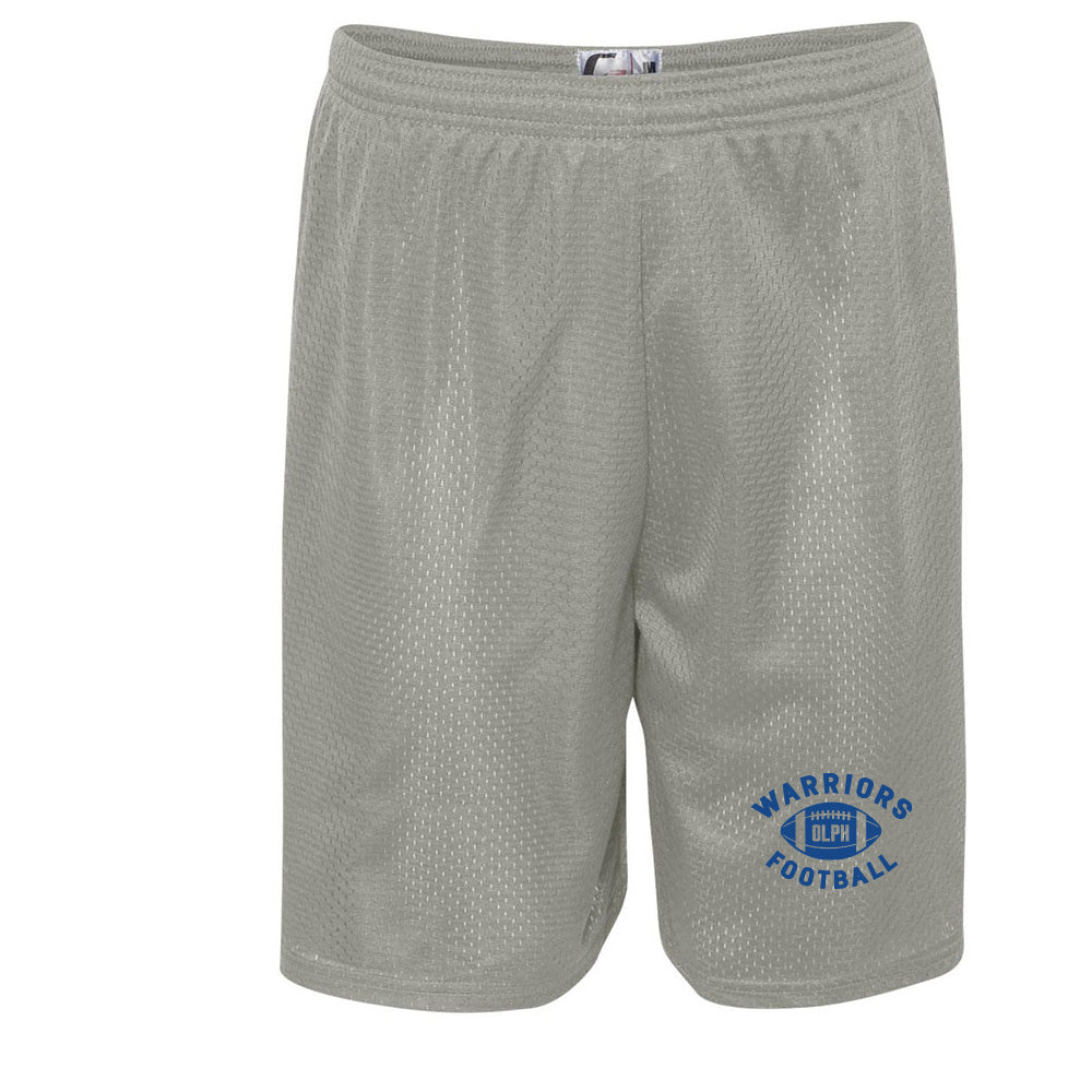 WARRIORS MESH SHORTS ~ OLPH FOOTBALL ~ youth & adult ~  classic fit