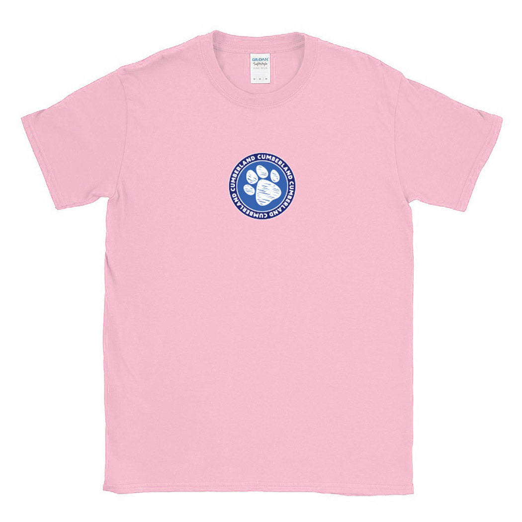Paw Badge ~ Cotton T-Shirt ~ Cumberland Elementary School