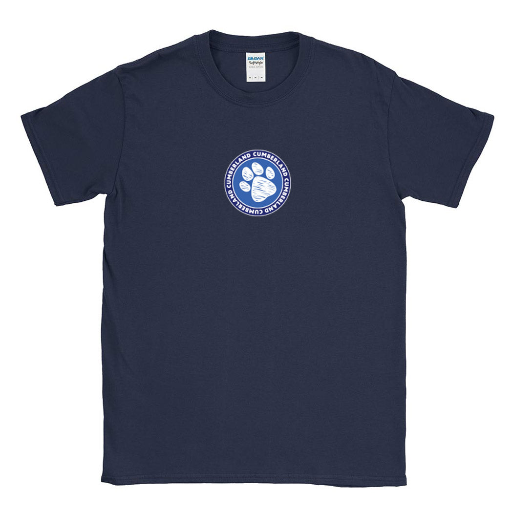 Paw Badge ~ Cotton T-Shirt ~ Cumberland Elementary School