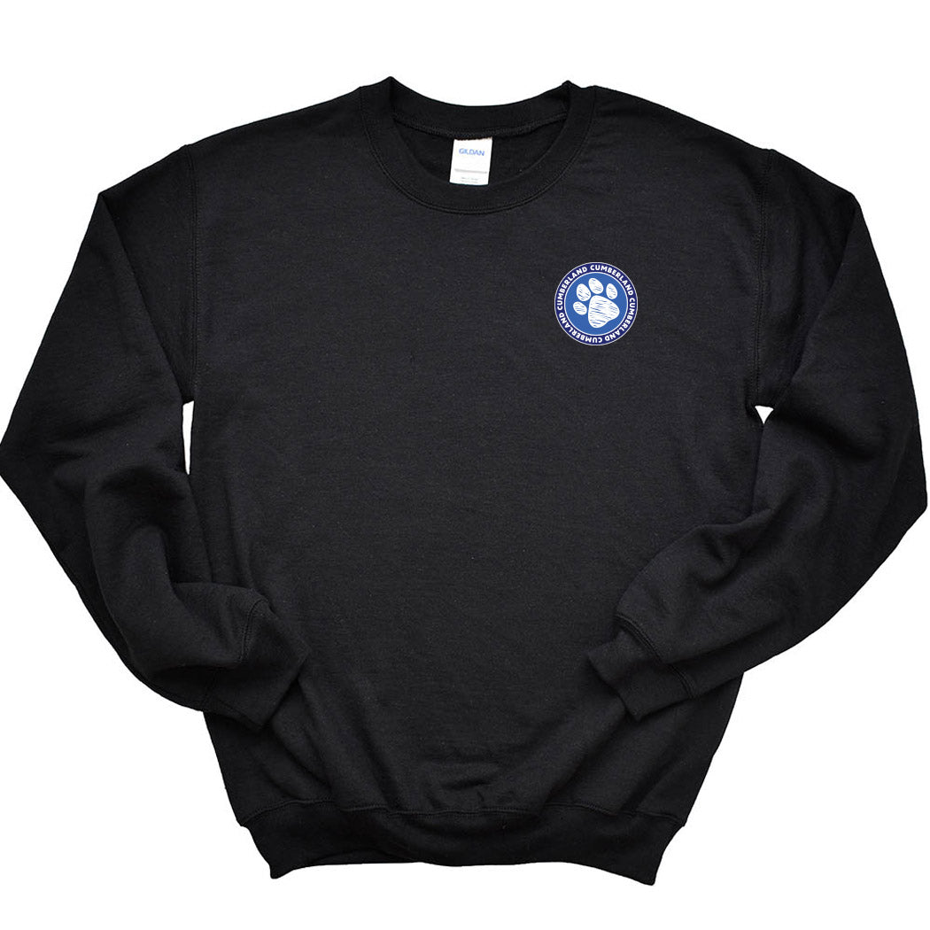 Paw Badge ~ Crewneck Sweatshirt ~ Cumberland Elementary School