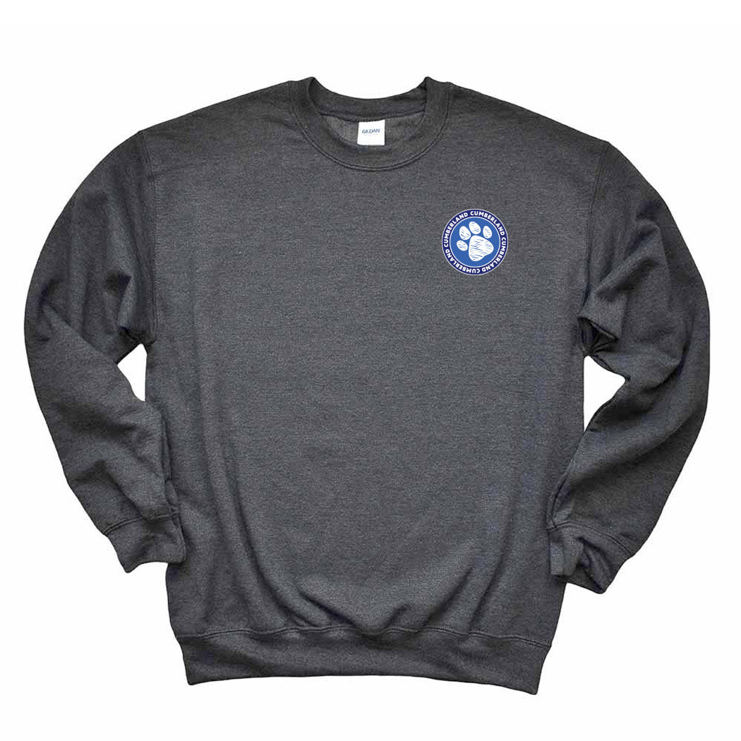 Paw Badge ~ Crewneck Sweatshirt ~ Cumberland Elementary School