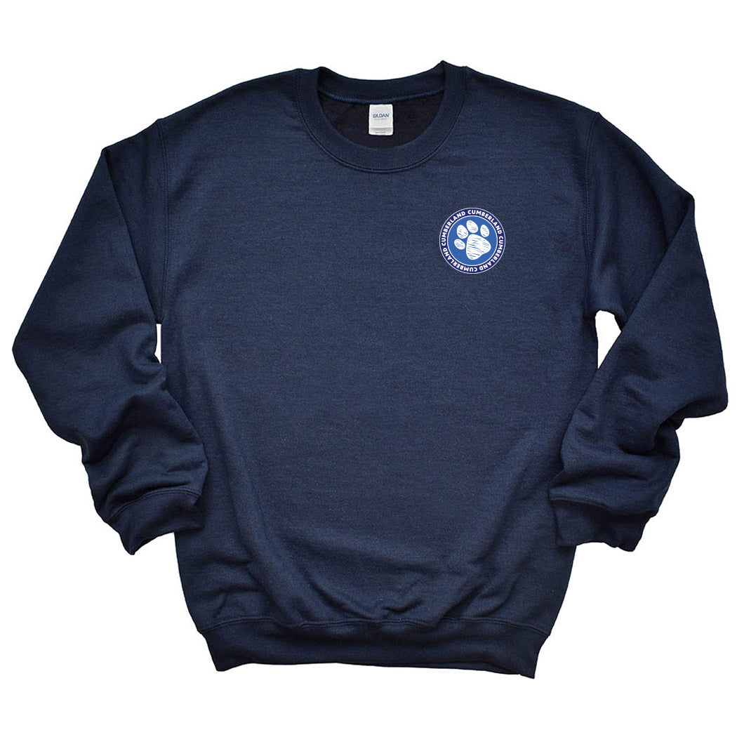 Paw Badge ~ Crewneck Sweatshirt ~ Cumberland Elementary School