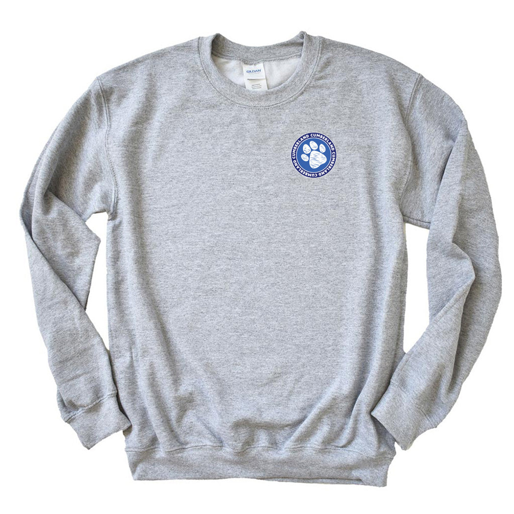 Paw Badge ~ Crewneck Sweatshirt ~ Cumberland Elementary School