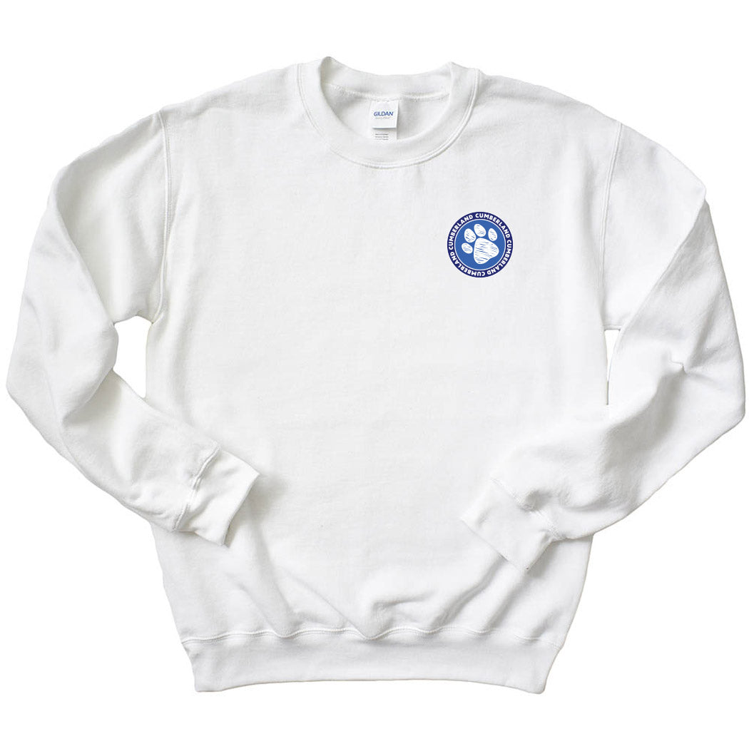 Paw Badge ~ Crewneck Sweatshirt ~ Cumberland Elementary School