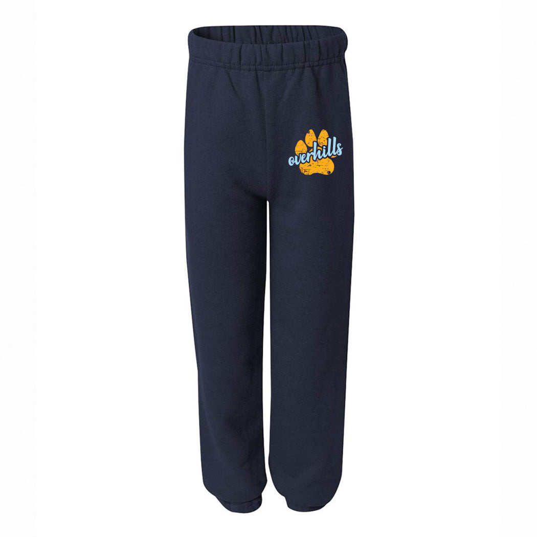 Paw Script Overhills ~ Sweatpants ~ Overhills Elementary School