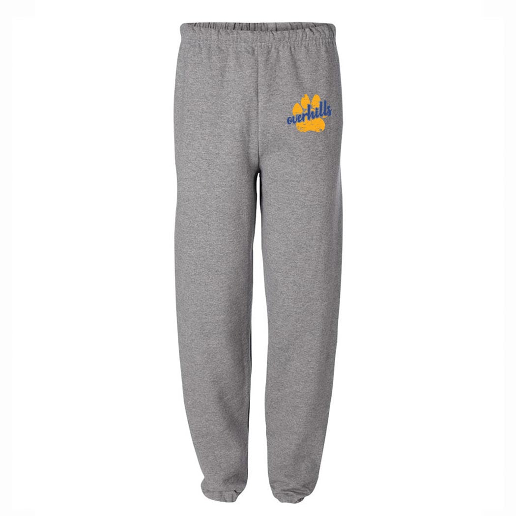 Paw Script Overhills ~ Sweatpants ~ Overhills Elementary School