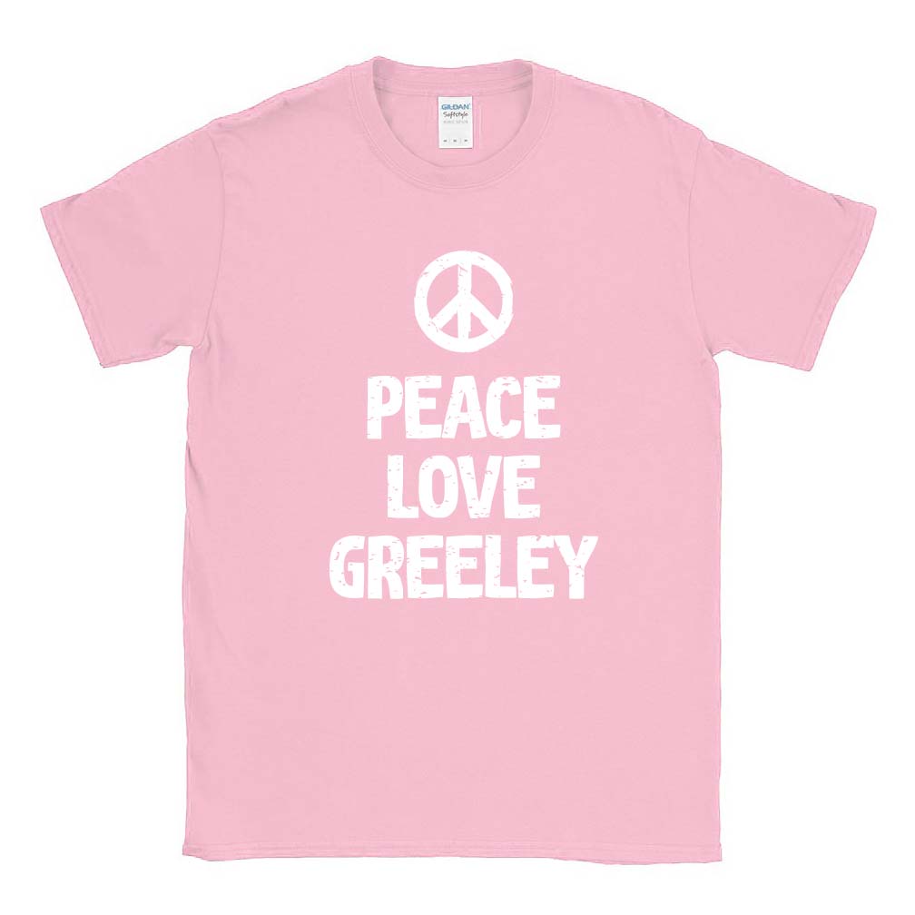 PEACE LOVE GREELEY TEE ~ GREELEY ELEMENTARY ~ youth & adult ~ classic unisex fit