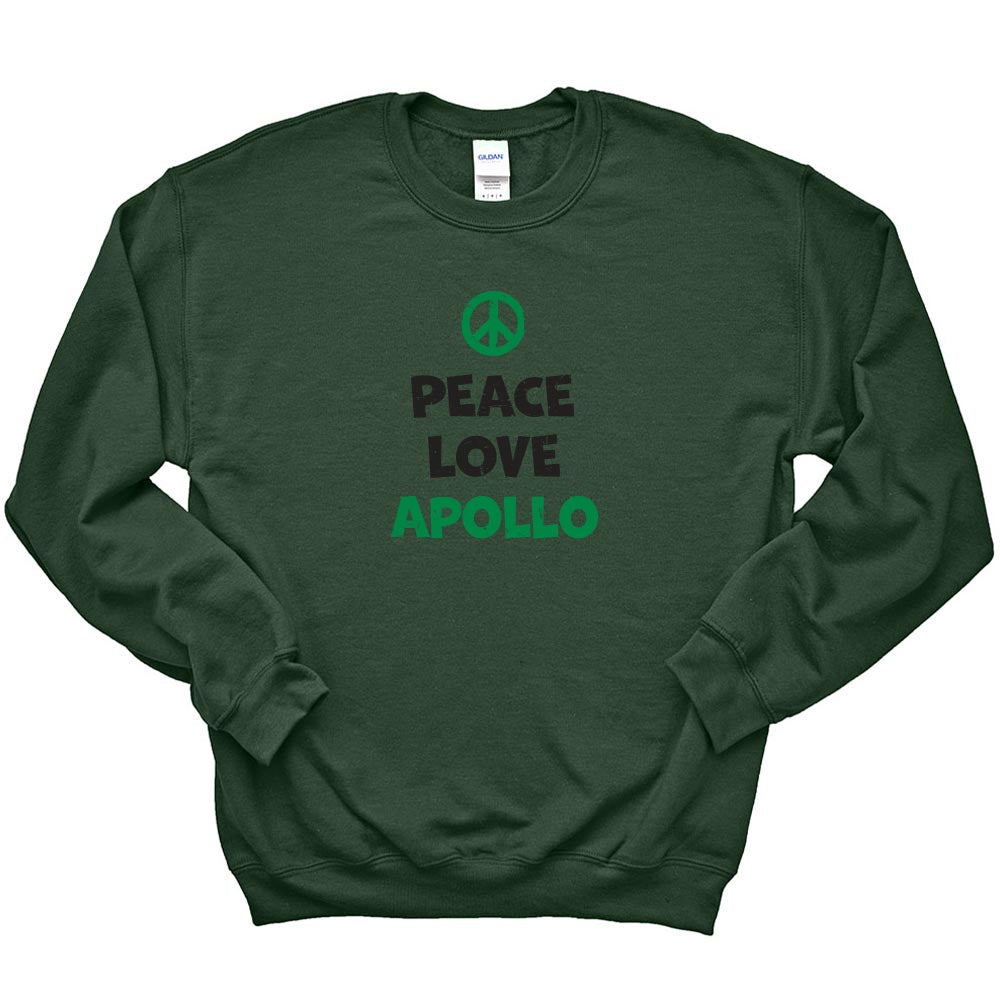 PEACE LOVE UNISEX SWEATSHIRT ~ APOLLO ELEMENTARY ~ youth & adult ~ classic fit
