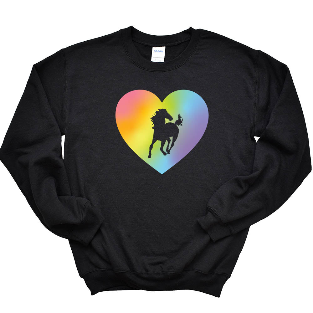 Mustang Love ~ Crewneck Sweatshirt ~ Romona Elementary School