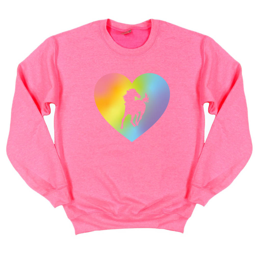 Mustang Love ~ Crewneck Sweatshirt ~ Romona Elementary School