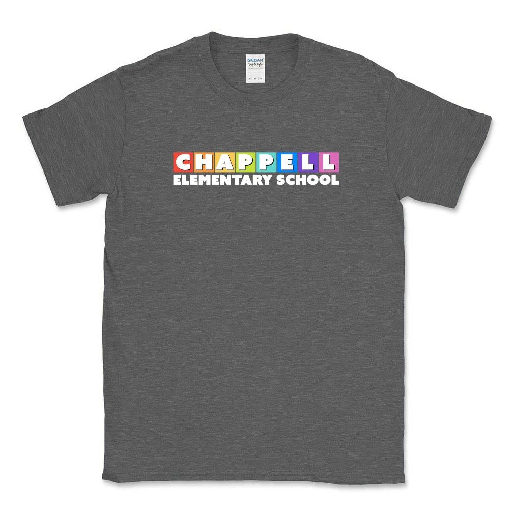 Rainbow Row ~ Cotton T-Shirt ~ Chappell Elementary School