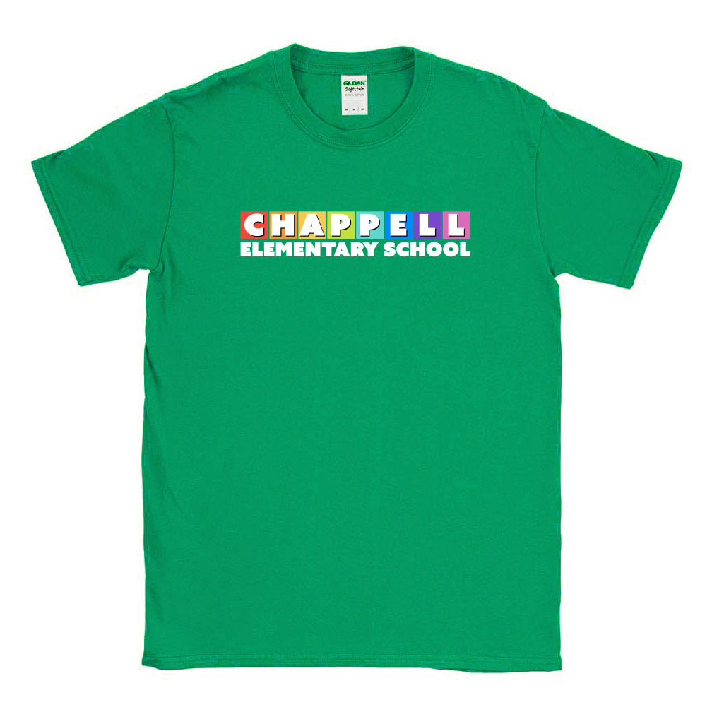 Rainbow Row ~ Cotton T-Shirt ~ Chappell Elementary School