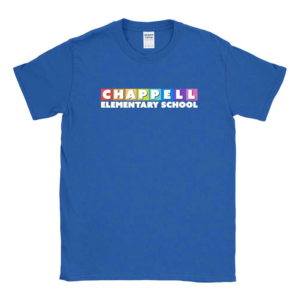 Rainbow Row ~ Cotton T-Shirt ~ Chappell Elementary School