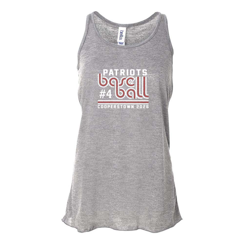 12U Red Cooperstown Team 2026 ~ Flowy Racerback Tank ~ Glenview Patriots-true royal