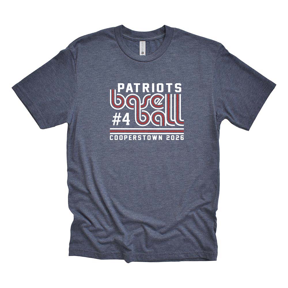 12U Red Cooperstown Team 2026 ~ Triblend T-Shirt ~ Glenview Patriots-vintage royal