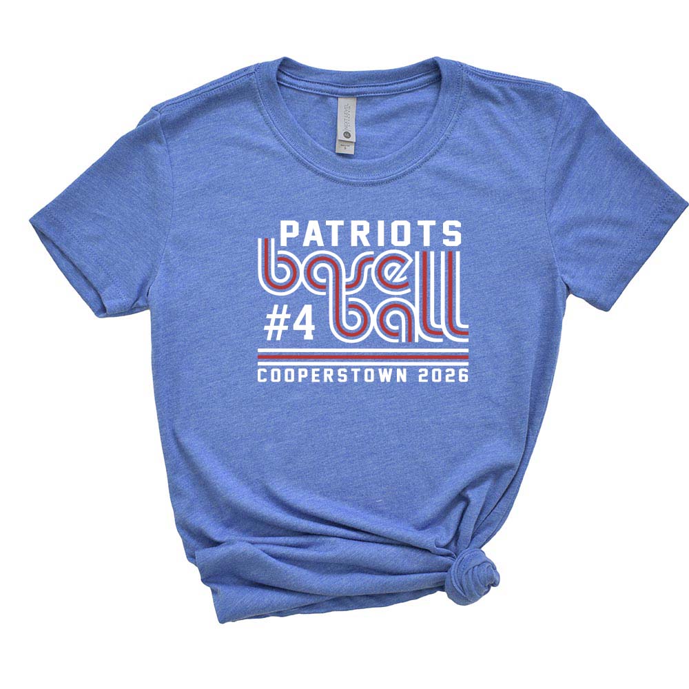 12U Red Retro Cooperstown 2026 ~ Triblend T-Shirt ~ Glenview Patriots