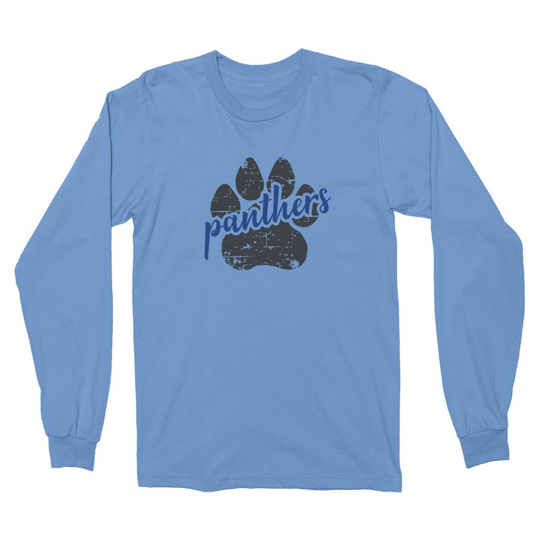Script Paw ~ Cotton Long Sleeve T-Shirt ~ East Prairie School