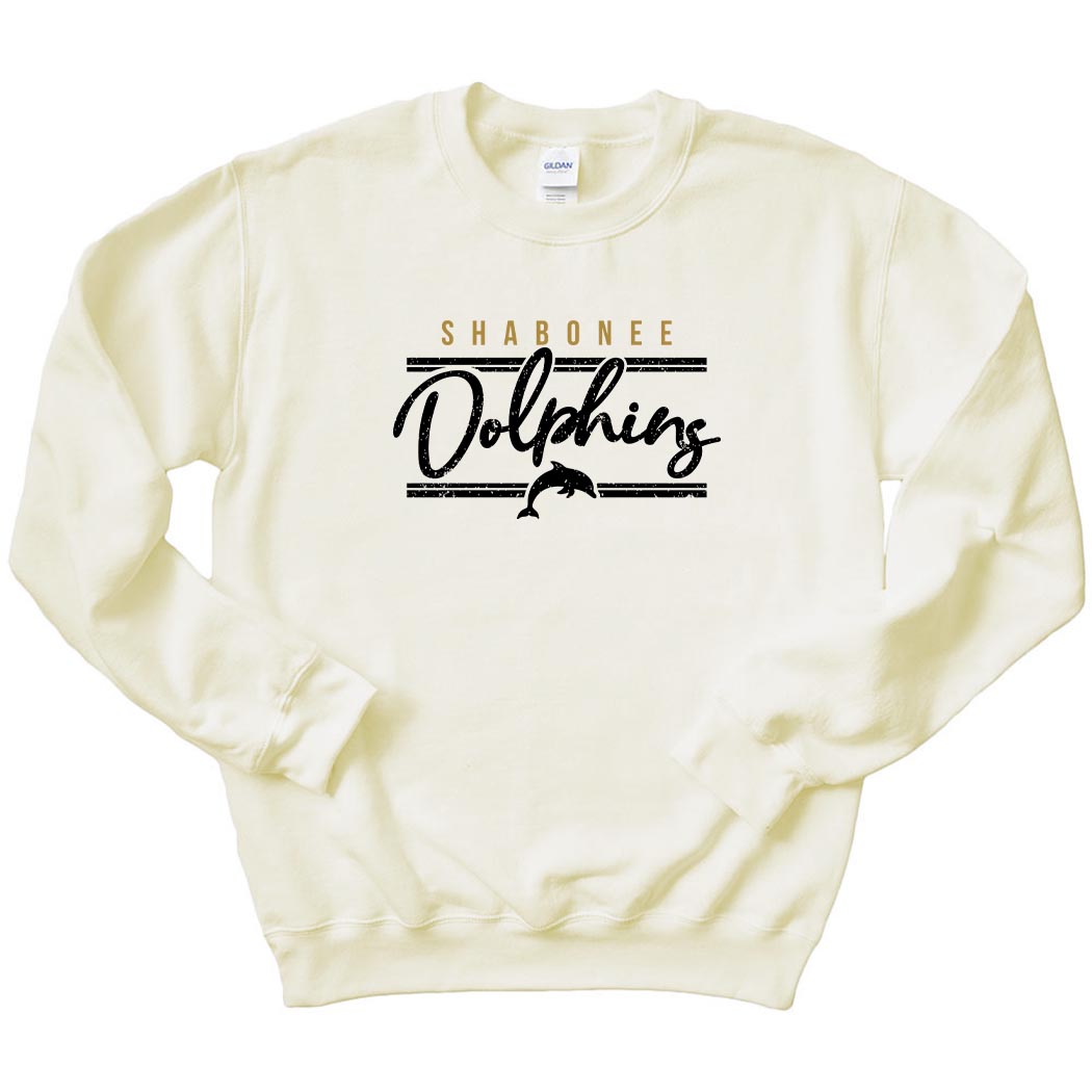 Dolphins Arc ~ Crewneck Sweatshirt ~ Shabonee Elementary School Staff