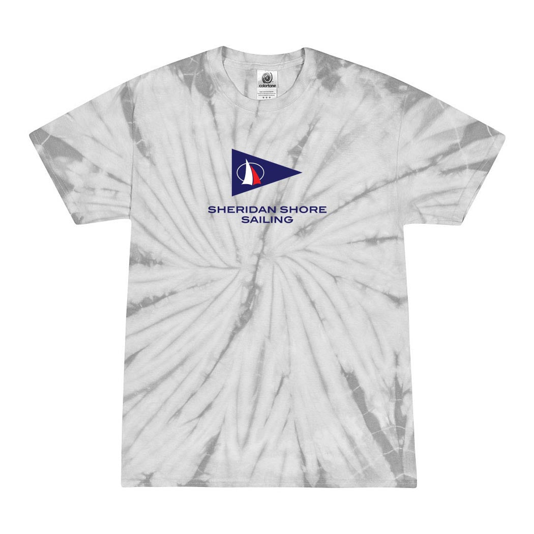 Tie Dye T-Shirt ~ Sheridan Shore Sailing-spider silver