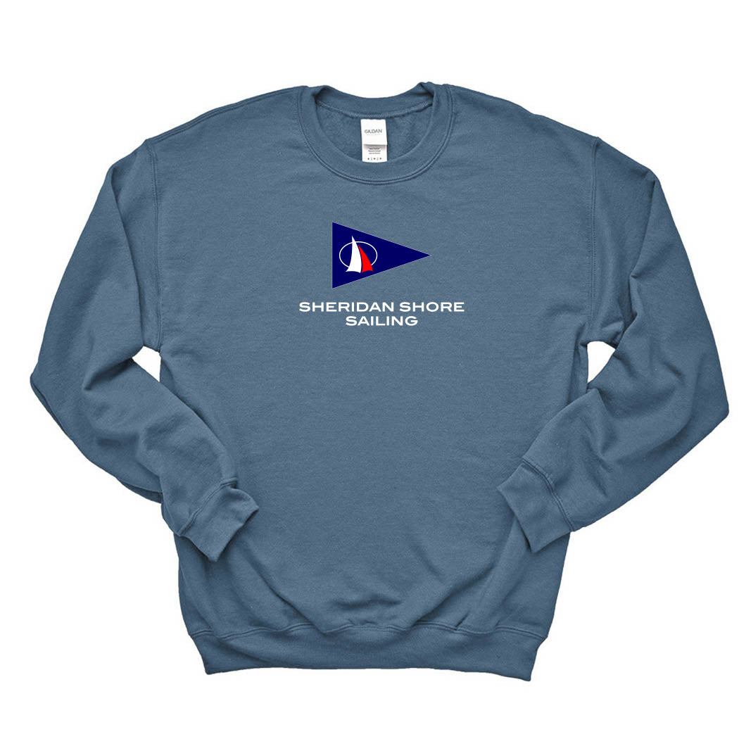 Crewneck Sweatshirt ~ Sheridan Shore Sailing-indigo