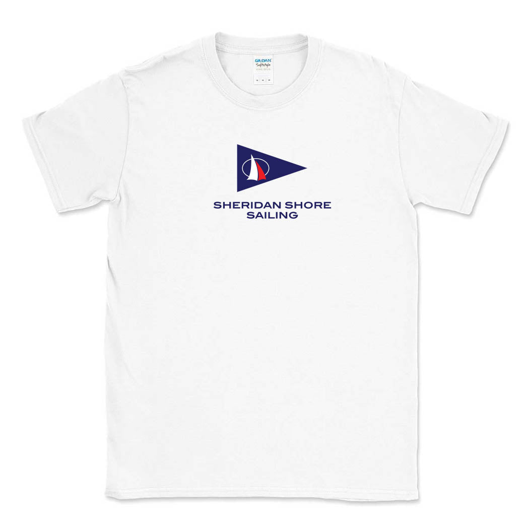 Cotton T-Shirt ~ Sheridan Shore Sailing-white