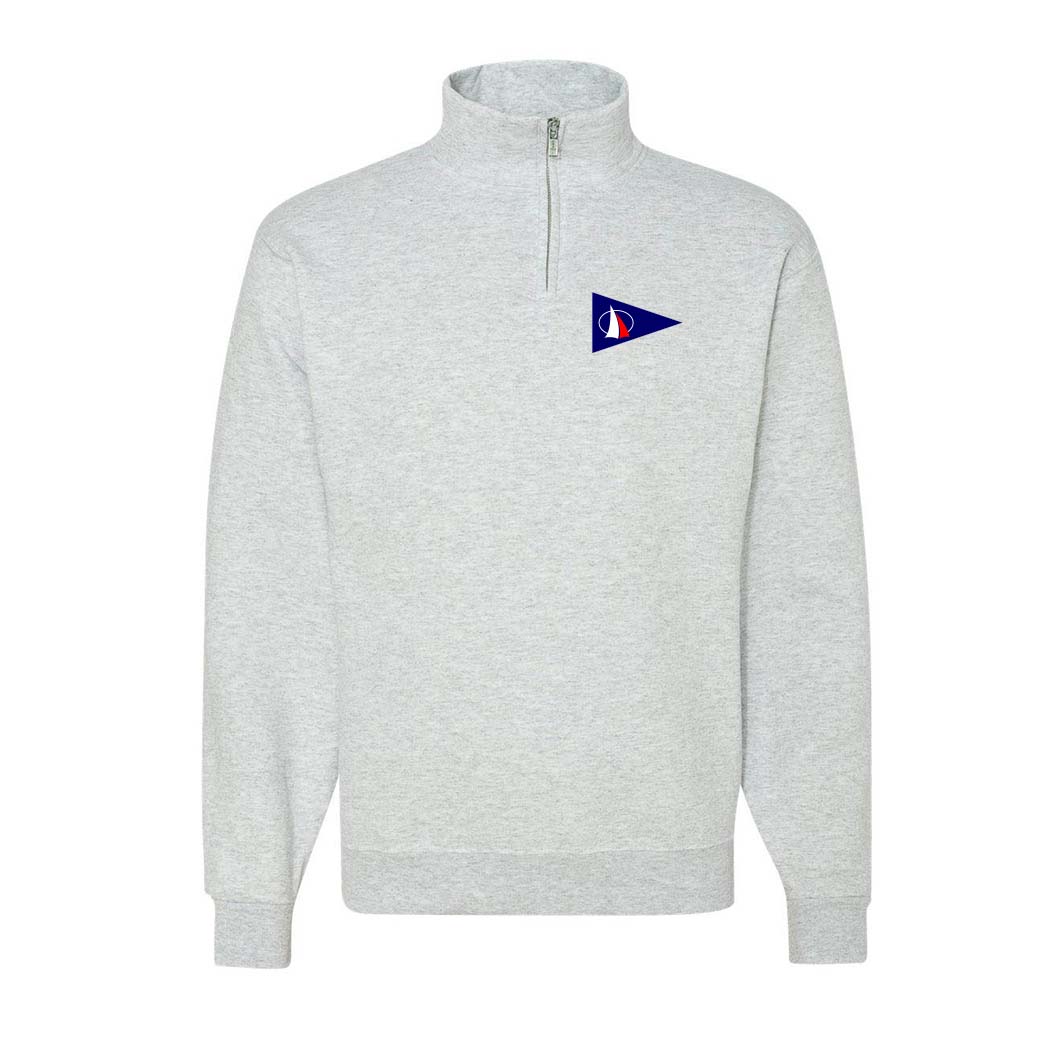 Quarter-Zip Sweatshirt ~ Sheridan Shore Sailing-ash
